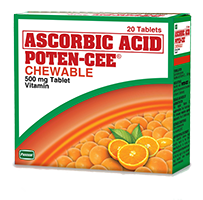 Poten-Cee Chewable Ascorbic Acid 500mg Tablet (20's)