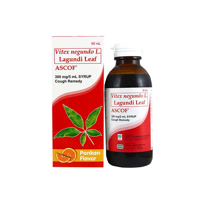 ASCOF Lagundi Syrup PONKAN (300mg/5mL) ASCOF Lagundi Syrup PONKAN (300mg/5mL)