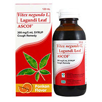 ASCOF Lagundi Syrup PONKAN (300mg/5mL) ASCOF Lagundi Syrup PONKAN (300mg/5mL)