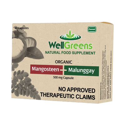 WellGreens Organic Mangosteen + Malunggay Capsules (30s)
