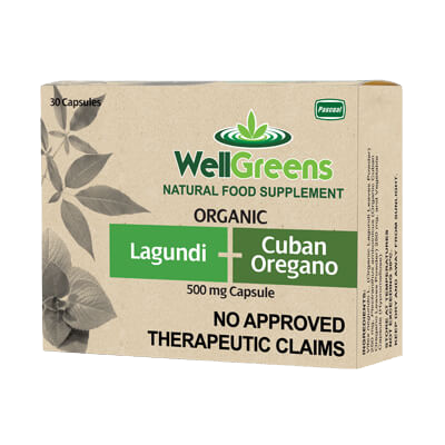 WellGreens Organic Lagundi + Cuban Oregano Capsules 30s