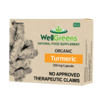 WellGreens Organic Turmeric Capsules 500 mg (30s)