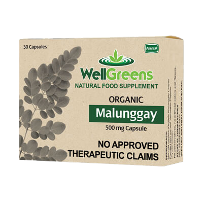 WellGreens Organic Malunggay Capsules 500 mg (30s)