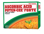 Poten-Cee Forte Ascorbic Acid 1000mg Tablet (100's) Poten-Cee Forte Ascorbic Acid 1000mg Tablet (100's)