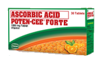 Poten-Cee Forte Ascorbic Acid 1000mg Tablet (30's) Poten-Cee Forte Ascorbic Acid 1000mg Tablet (30's)