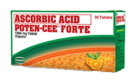 Poten-Cee Forte Ascorbic Acid 1000mg Tablet (30's)