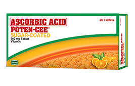 Poten-Cee Candy-coated / Sugar-coated Ascorbic Acid 500 mg Tablet (20's)