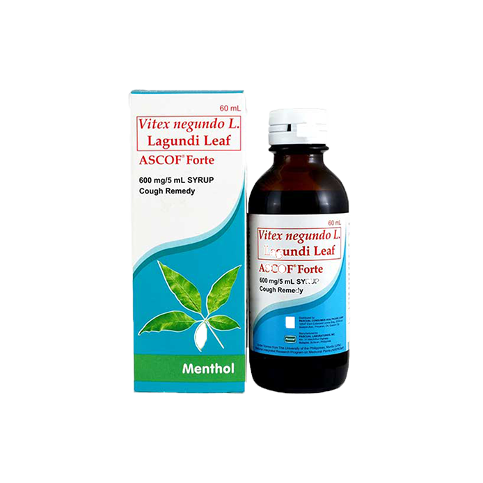 ASCOF Lagundi Forte Syrup Menthol (600mg/5mL)