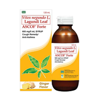 ASCOF Lagundi Forte Syrup Ginger (600mg/5mL) ASCOF Lagundi Forte Syrup Ginger (600mg/5mL)