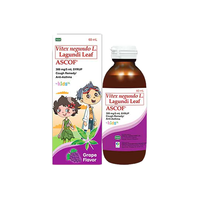 ASCOF Lagundi Syrup GRAPE (300mg/5mL)